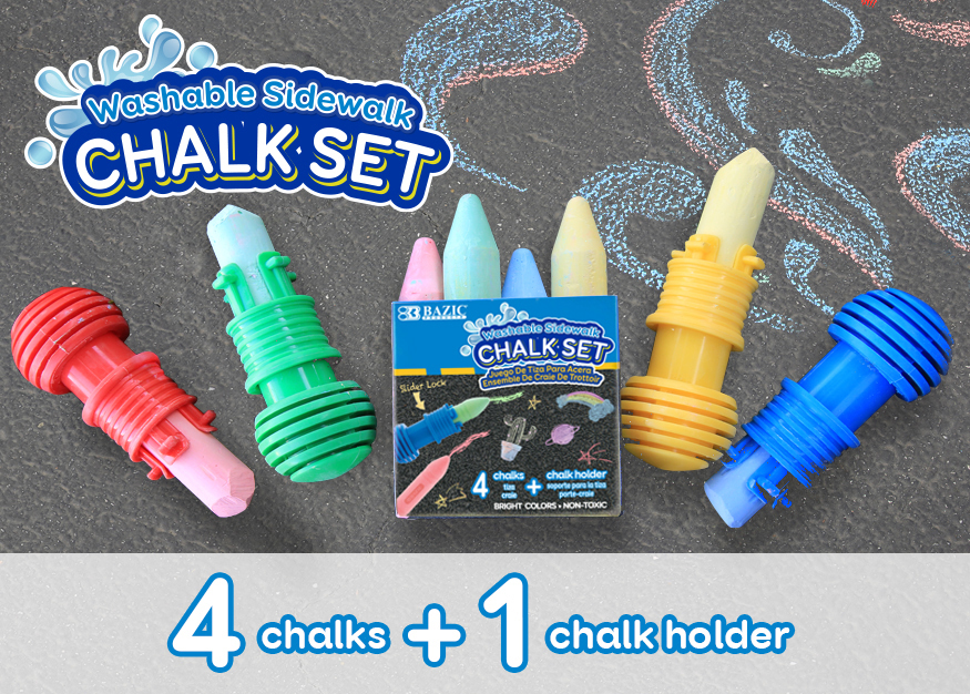NEW: Washable Sidewalk Chalk Set