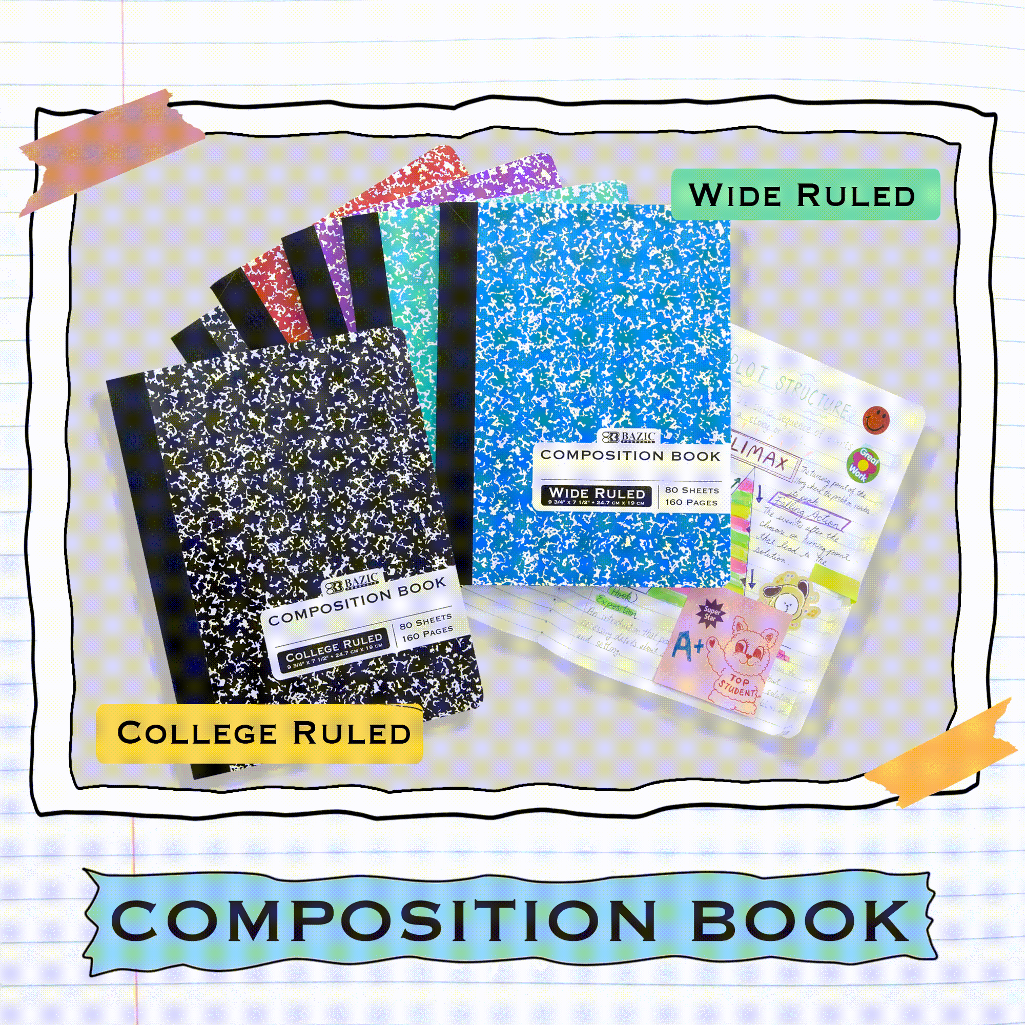 NEW: Marble Composition Book