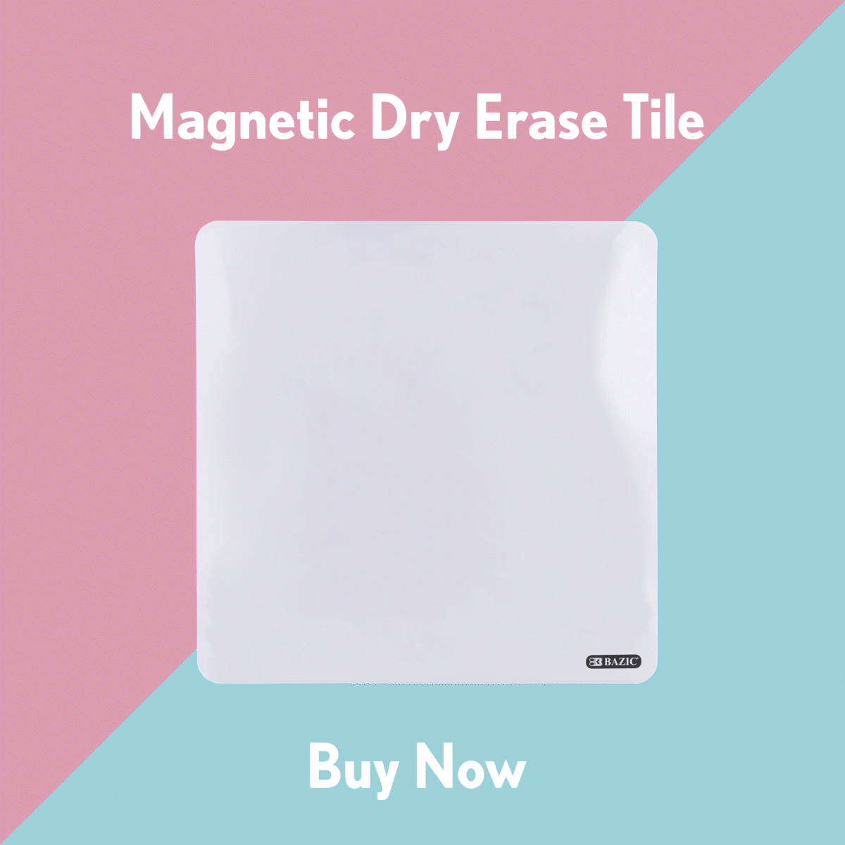 NEW: 11.5″ x 11.5″ Magnetic Dry Erase Tile