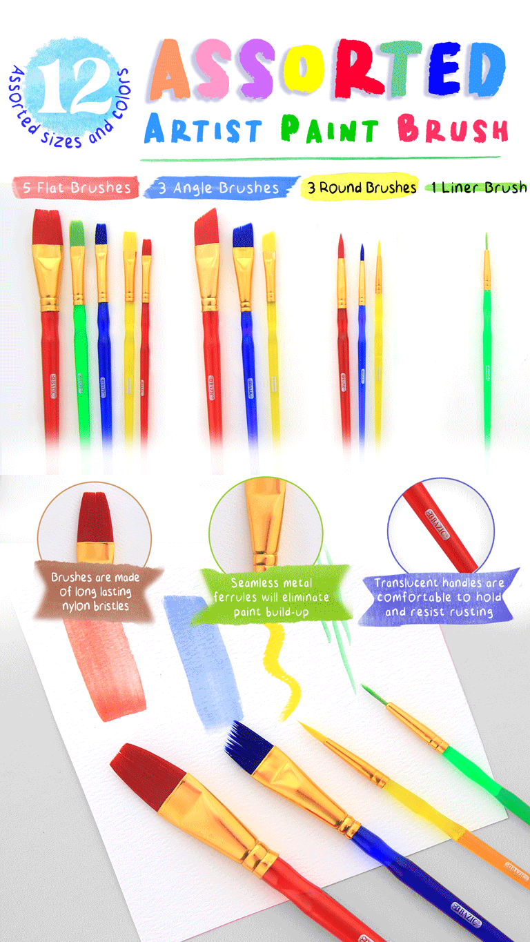 NEW: Assorted Paint Brush Set