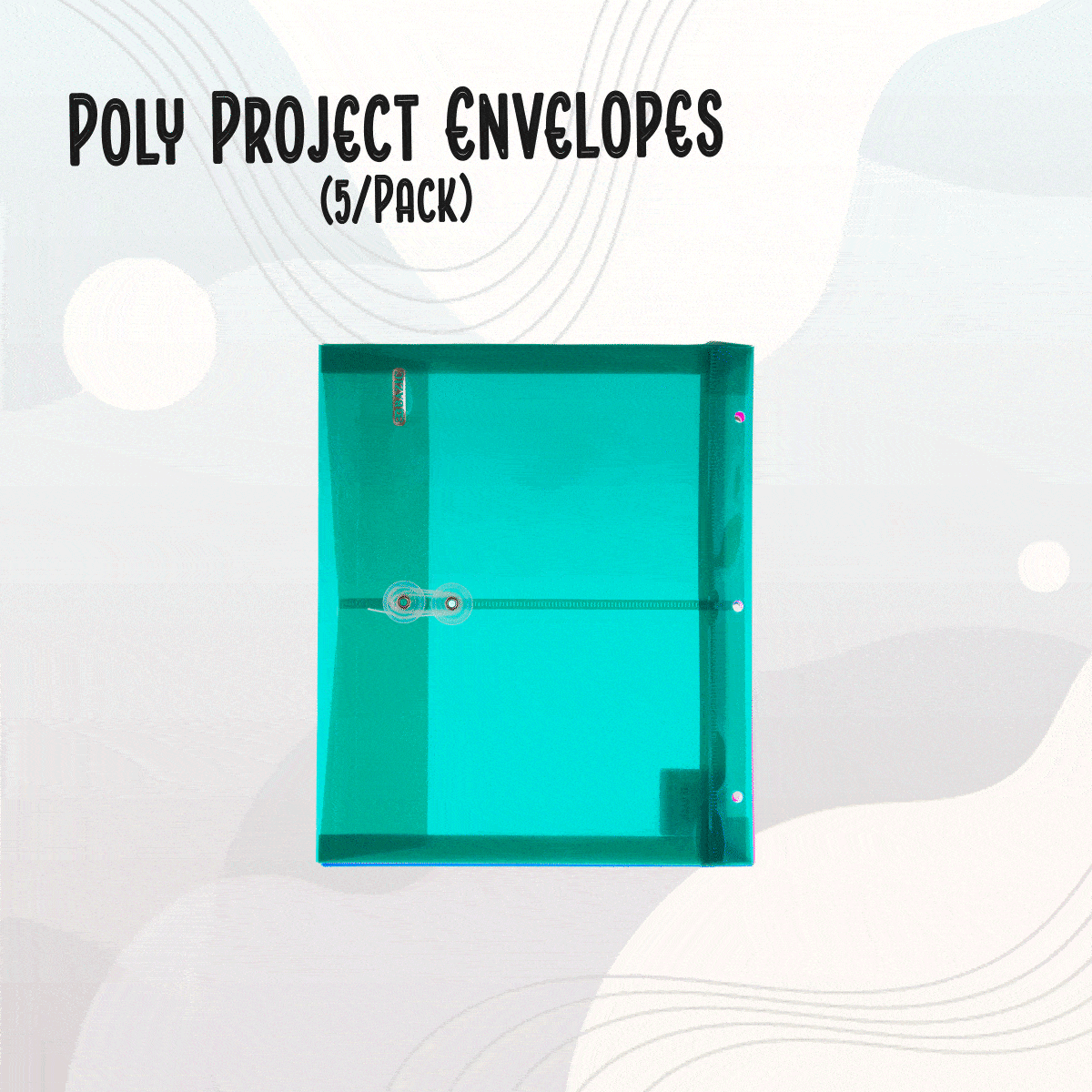NEW: Poly Project Envelopes (5/Pack)